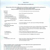 İpsala OSB Altyapı İhale İlanı